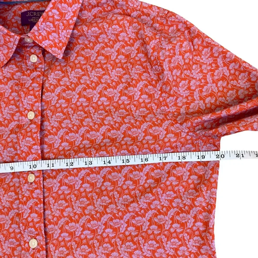 J. Crew Liberty Fabric Slim-Fit Button-down Shirt in Toutouayette Fabric Red - Picture 15 of 16